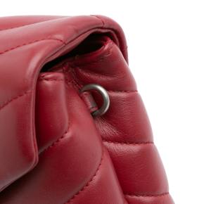 Saint Laurent Dark Red TLoulou oy Matelasse Leather Monogram Crossbody 9