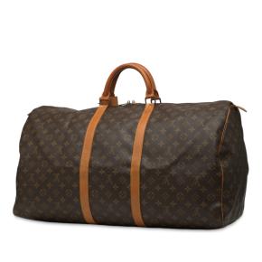 Louis Vuitton Coated Canvas Monogram Keepall 60 2
