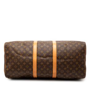 Louis Vuitton Coated Canvas Monogram Keepall 55 4