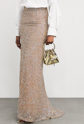 Costarellos Sequinned Ella Maxi Skirt 6