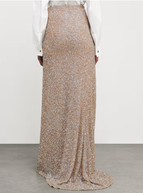 Costarellos Sequinned Ella Maxi Skirt 4