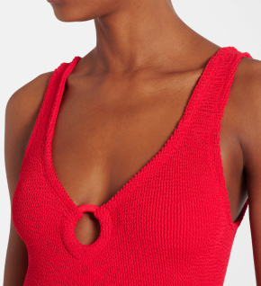 Hunza G Celine Plunge Swimsuit 3