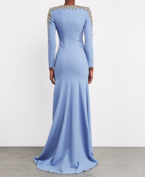 Jenny Packham Crepe Embellished Sabi Gown 4