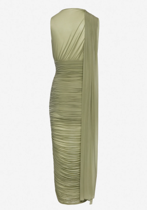 Magda Butrym Sheer Draped Midi Dress 2