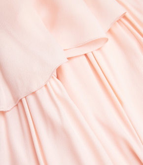 Giambattista Valli Crepe Cape-Overlay Midi Dress 4