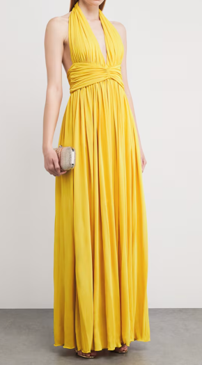 Giambattista Valli Tulle Halterneck Maxi Dres 4