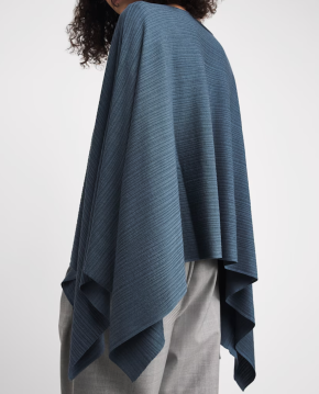 Agnona Plissé Cropped Poncho 5