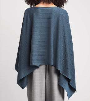 Agnona Plissé Cropped Poncho 3