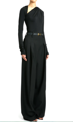 Victoria Beckham High Waisted Cinched Trouser 4