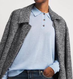 Rag & Bone Cashmere Adeline Polo Sweater 5