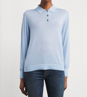 Rag & Bone Cashmere Adeline Polo Sweater 6