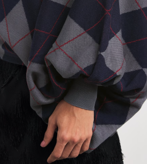 A.W.A.K.E. Mode Merino Wool Argyle Sweater 5