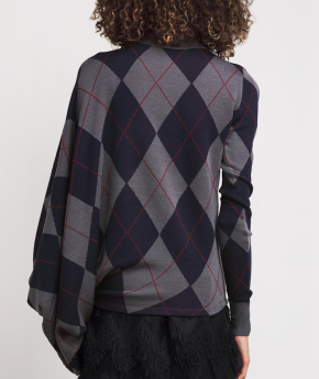 A.W.A.K.E. Mode Merino Wool Argyle Sweater 6