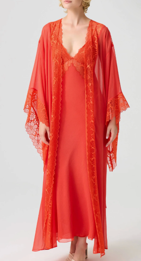 Bocan Silk Chiffon Long Robe 5
