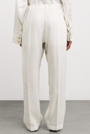 Khaite Silk Striped Trenton Trousers 5