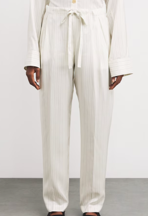 Khaite Silk Striped Trenton Trousers 2