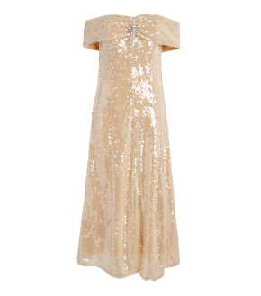 Self-Portrait Embellished Off-The-Shoulder Midi Dress 3