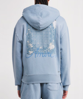 Amiri Cotton Bleach Bandana Hoodie 3