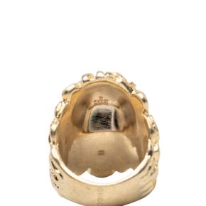 Gucci Gold Plated Crystal Lion Head Ring 5