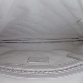 Chanel Silver Medium Quilted Metallic Caviar O Case Clutch 6