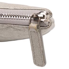 Chanel Silver Medium Quilted Metallic Caviar O Case Clutch 10