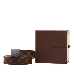 Louis Vuitton Coated Canvas Damier Ebene Ceinture Belt 85cms 10