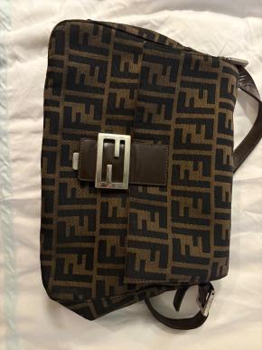 Fendi Zucca Mamma Baguette Shoulder Bag 2