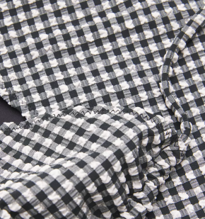 Hunza G Gingham Sabrina Triangle Bikini 5