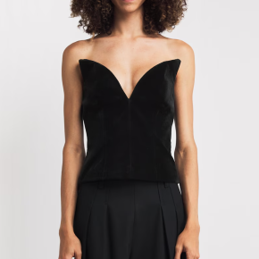 Roland Mouret Velvet Corset Top 3
