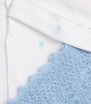 G.H. Hurt&Son Kids All-in-One, Hat and Shawl Set (0-3 Months) 5