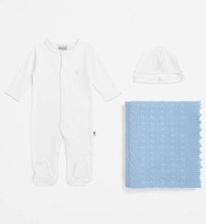 G.H. Hurt&Son Kids All-in-One, Hat and Shawl Set (0-3 Months) 4