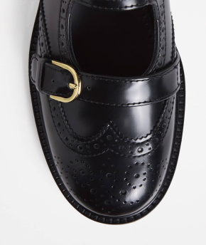 Sandro Paris Leather Mary Jane Derby Shoes 2