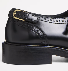 Sandro Paris Leather Mary Jane Derby Shoes 6