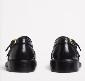 Sandro Paris Leather Mary Jane Derby Shoes 4