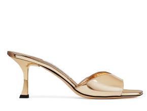 Jimmy Choo Skye 70 Metallic Leather Mules 3