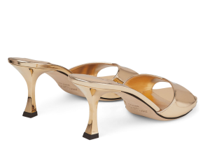 Jimmy Choo Skye 70 Metallic Leather Mules 5