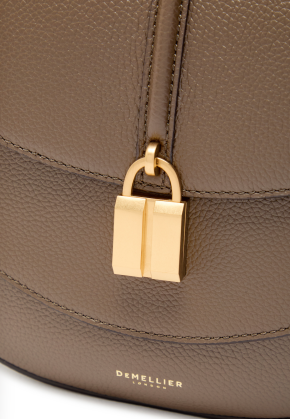 Demellier Small Leather Siena Saddle Bag 4