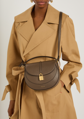 Demellier Small Leather Siena Saddle Bag 3