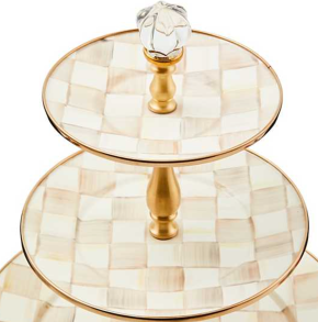 MacKenzie-Childs Mocha Check 3-Tier Cake Stand (35.5cm) 3