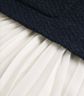 Self-Portrait Bouclé-Chiffon Mini Dress 5