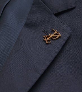 Pal Zileri Navy Blue Wool 2-Piece Suit 2