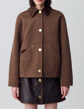 Claudie Pierlot Wool-Blend Barn Jacket 5