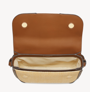 Aspinal Of London Raffia Leather Resort Cross-Body Bag 5