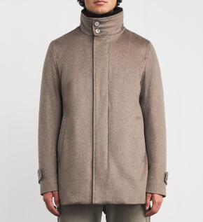 Herno Cashmere Shearling-Trim Car Coat 2