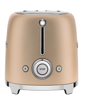 Smeg '50s Style 2-Slot Toaster - Matte Champagne 4