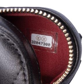 Chanel Black Lambskin CC in Love Heart Necklace Bag 7