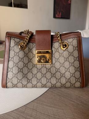 Gucci Coated Canvas Padlock Shoulder Bag 2