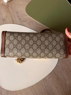 Gucci Coated Canvas Padlock Shoulder Bag 5