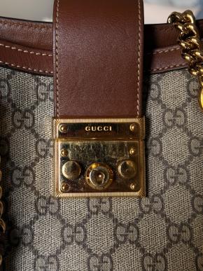 Gucci Coated Canvas Padlock Shoulder Bag 6