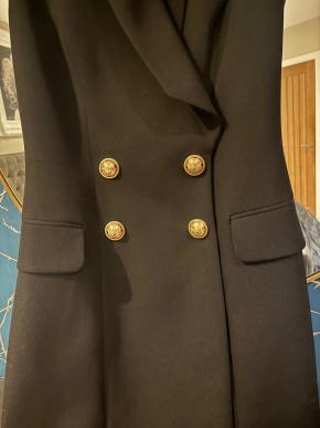 Balmain Black Sleeveless Blazer Dress 7